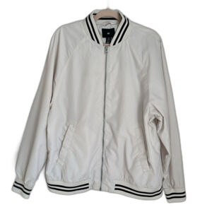 H&M Men’s Bomber Jacket White Size XL